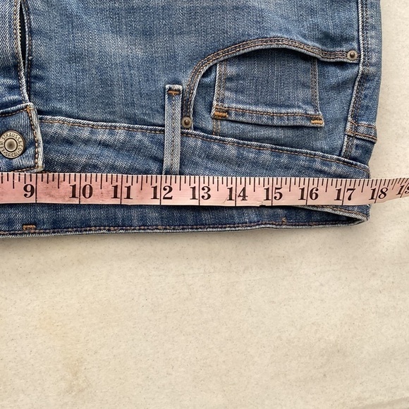 F womens Levi Strauss casual solid blue stretch waist size 36 - Picture 4 of 4